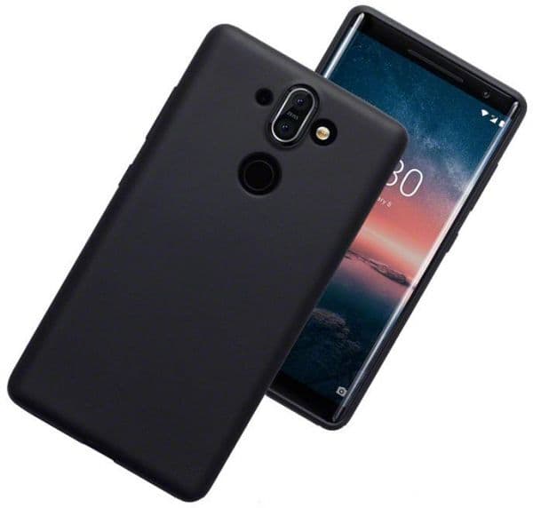 Nokia 8 Sirocco Ultratunn Silikonskal - Svart - Svart