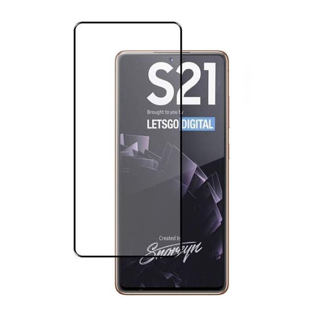 SKALO Samsung S21 Heltäckande Skärmskydd Härdat Glas - Svart