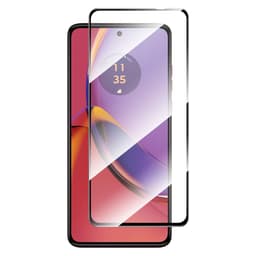2-PACK SKALO Motorola Moto G84 5G Heltäckande Skärmskydd Härdat Glas - Svart