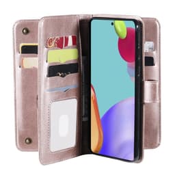 SKALO Samsung A52/A52s 10-RUM Flip Cover - Rosa guld