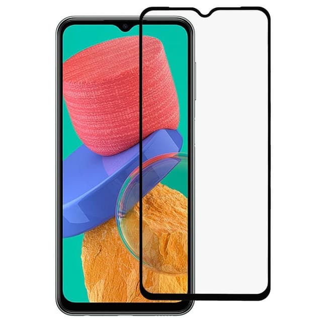 2-PACK SKALO Samsung A23 5G Heltäckande Skärmskydd Härdat Glas - Svart