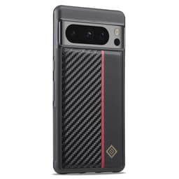 SKALO Google Pixel 8 Pro LC.IMEEKE Carbon Fiber PU Leather Cover - Sort