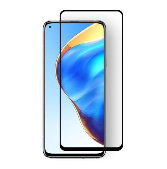 SKALO Xiaomi Mi 10T/10T Pro Heltäckande Skärmskydd Härdat Glas - Svart