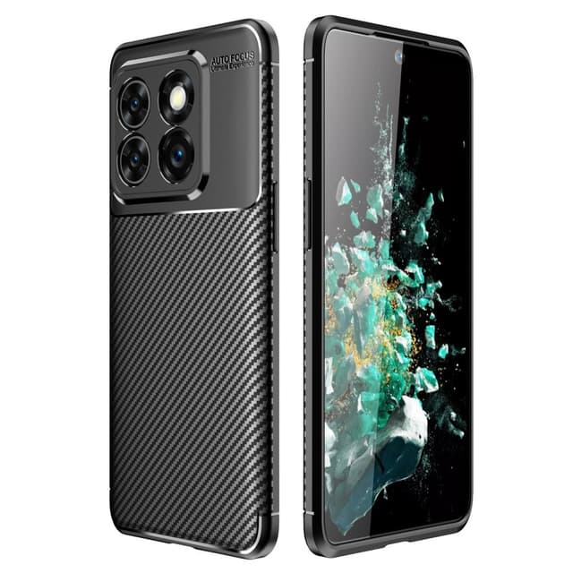 SKALO OnePlus 10T 5G Carbon Fiber TPU-skal - Svart