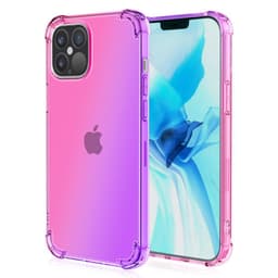 SKALO iPhone 15 Gradientti Erittäin vahva TPU-kuori - Pinkki/Violetti