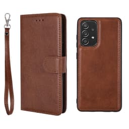SKALO Samsung A52/A52s Magneettinen kuori/lompakko ""2 in 1"" - - Ruskea