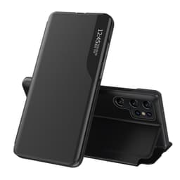 SKALO Samsung S24 Ultra Clear View Window Case - Musta