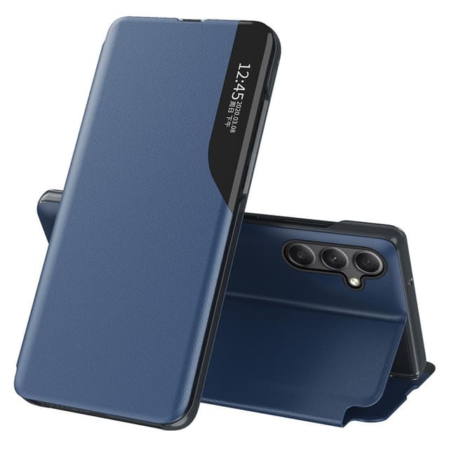 SKALO Samsung A34 5G Clear View Window Case - Sininen