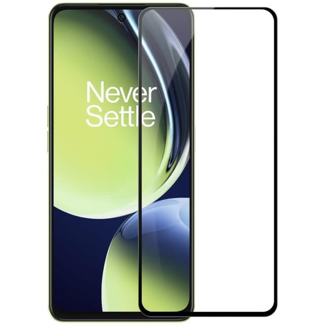 2-PACK SKALO OnePlus Nord CE 3 Lite 5G Heltäckande Skärmskydd Härdat Glas - Svart