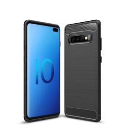 SKALO Samsung S10 Armor Carbon Stødsikker TPU-cover - Sort