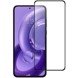 SKALO Motorola Edge 30 Neo 5G Heltäckande Skärmskydd Härdat Glas - Svart