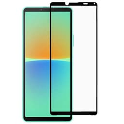 SKALO Sony Xperia 10 IV Heltäckande Skärmskydd Härdat Glas - Svart