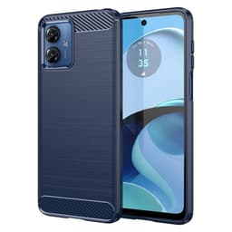 SKALO Motorola Moto G14 Armor Carbon Stødsikker TPU-cover - Blå