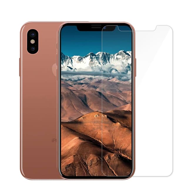 2-PACK SKALO iPhone X/XS Skärmskydd i Härdat glas
