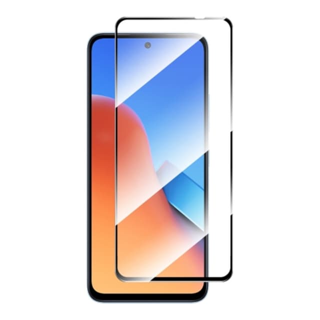 2-PACK SKALO Xiaomi Redmi 12 4G/5G Heltäckande Skärmskydd Härdat Glas - Svart