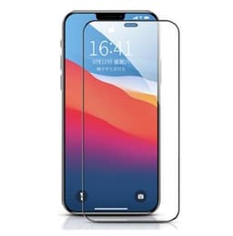 SKALO iPhone 12 Pro Max Heltäckande Skärmskydd Härdat Glas - Svart