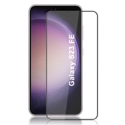 SKALO Samsung S23 FE Heltäckande Skärmskydd Härdat Glas - Svart