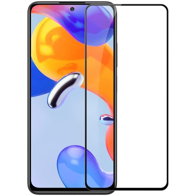 SKALO Xiaomi Redmi Note 11 Pro Heltäckande Skärmskydd Härdat Glas - Svart