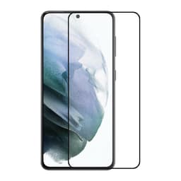 2-PACK SKALO Samsung S22 Heltäckande Skärmskydd Härdat Glas - Svart