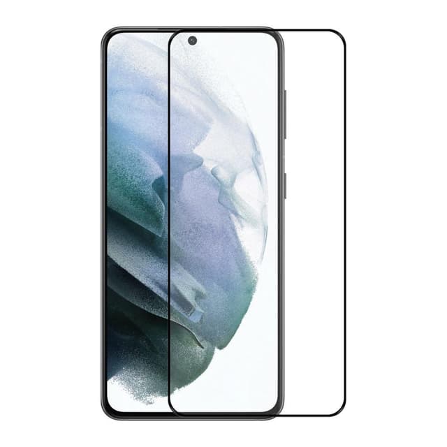 2-PACK SKALO Samsung S22 Heltäckande Skärmskydd Härdat Glas - Svart