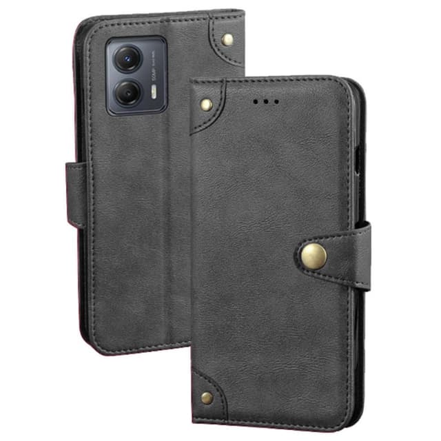 SKALO Motorola Moto G23 4G IDEWEI Lompakkokotelo PU-nahkaa - Musta