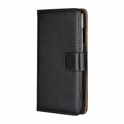 SKALO OnePlus Nord N100 Flip Cover m. Pung i Ægte Læder - Sort