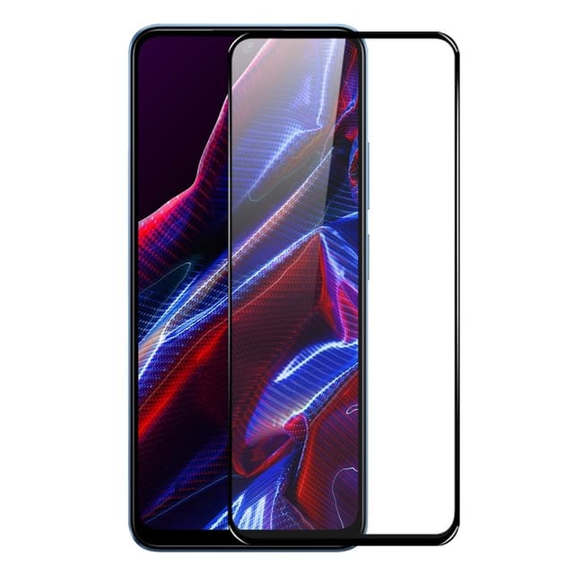 SKALO Xiaomi Redmi Note 12 5G Heltäckande Skärmskydd Härdat Glas - Svart