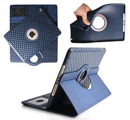 SKALO iPad Mini 4 Quiltet 360 Flip Cover - Blå