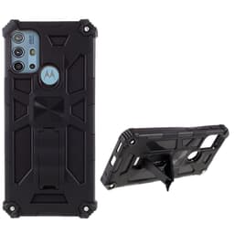 SKALO Moto G20/G30 Armor Phantom Hybrid Kuori - Musta