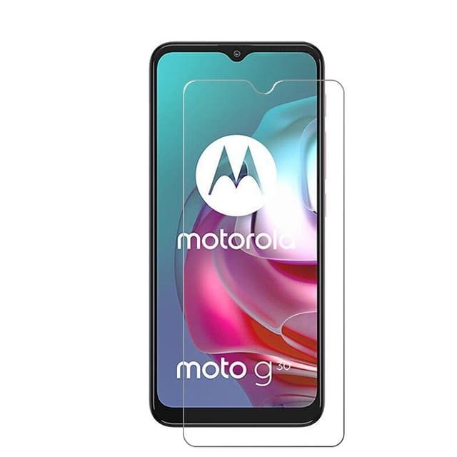 2-PAK SKALO Moto G30 Hærdet Glas Skærmbeskyttelse