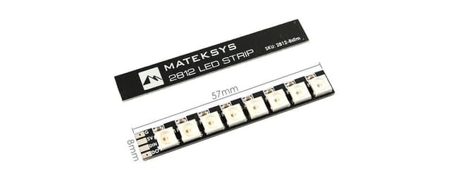Mateksys 2812 LED Strip Slim 8xLED 2stk