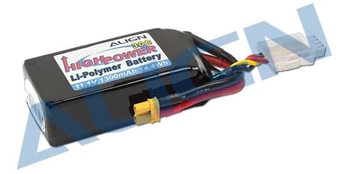 3s  1300mAh - 30C - Align XT30