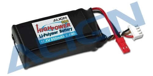 3s   850mAh - 50C - Align for T-Rex 250 JST