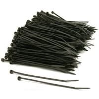 Strips/Kabler 300x4.6mm Sort 100stk