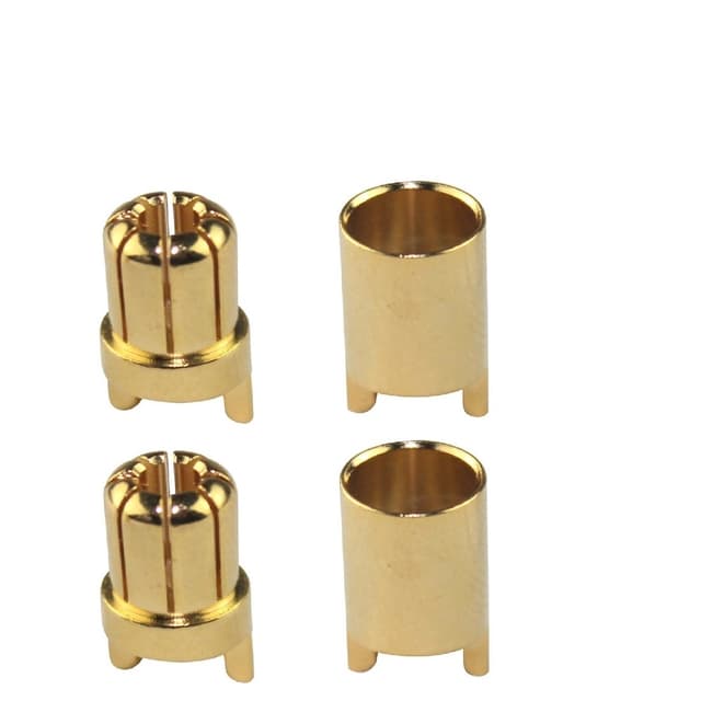 Amass 6.5mm Gullkontakter - 2par