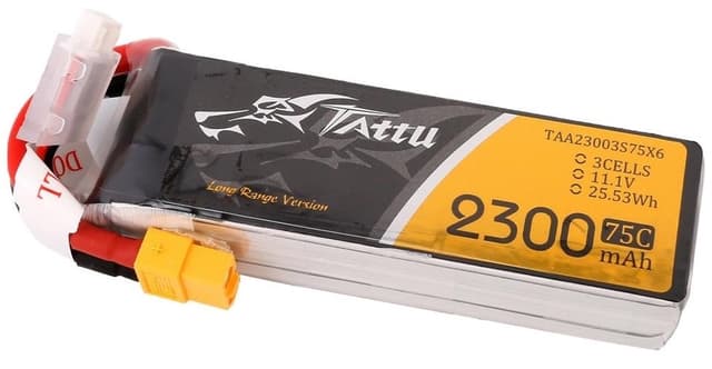 3s  2300mAh - 75C - Gens Ace Tattu XT60