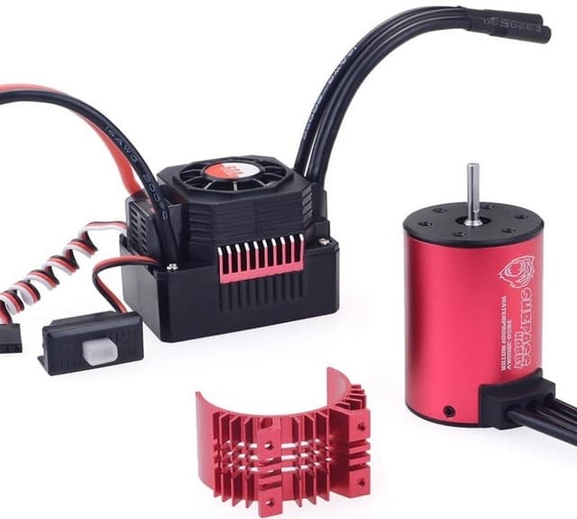 Combo Moteur Brushless + ESC 60A SURPASSHOBBY 2400KV Pour Voiture RC 1/10 - Neuf