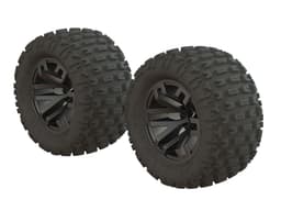 ARRMA dBoots Fortress Tire Set Glued Gun Metal(2)