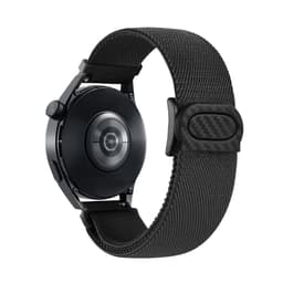 Nylon klokkerem kompatibel med Huawei, Xiaomi, Garmin, Samsung 22mm Sort