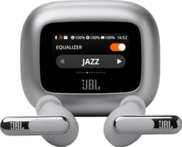 JBL Live Beam 3 helt trådløse in-ear hodetelefoner (sølv