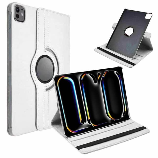 360° roterbart fodral iPad Pro 13 (2024) - Vit