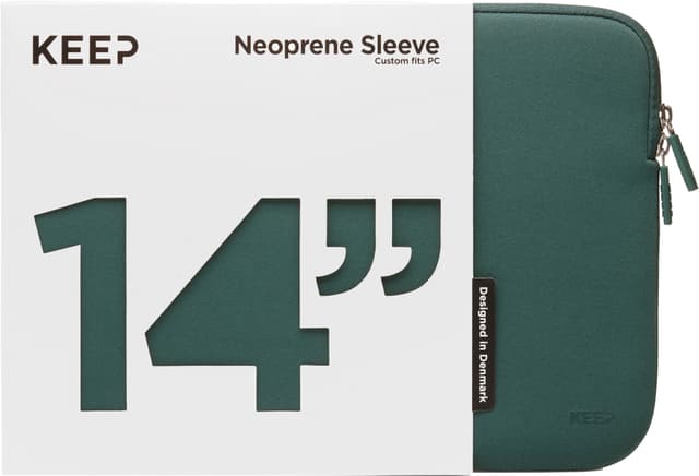 KEEP 14" Neopreneetui til bærbar PC (Power Green)