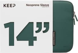 KEEP 14" Neoprene suojatasku kannettavalle (Power Green)