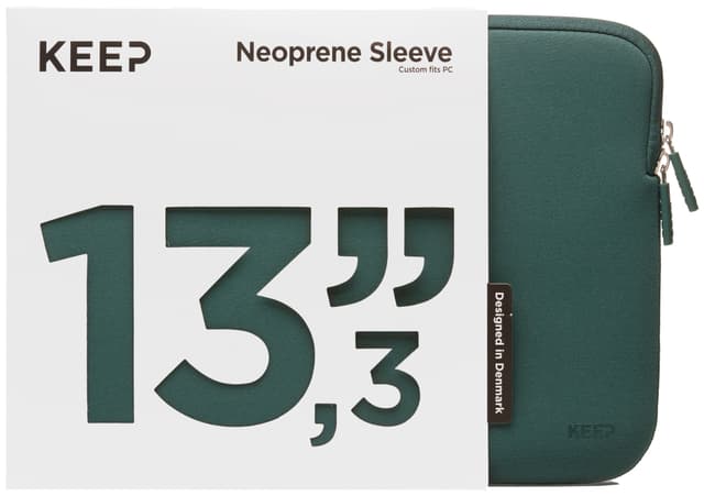 KEEP 13,3" Neoprenetui til bærbar PC (Power Green)