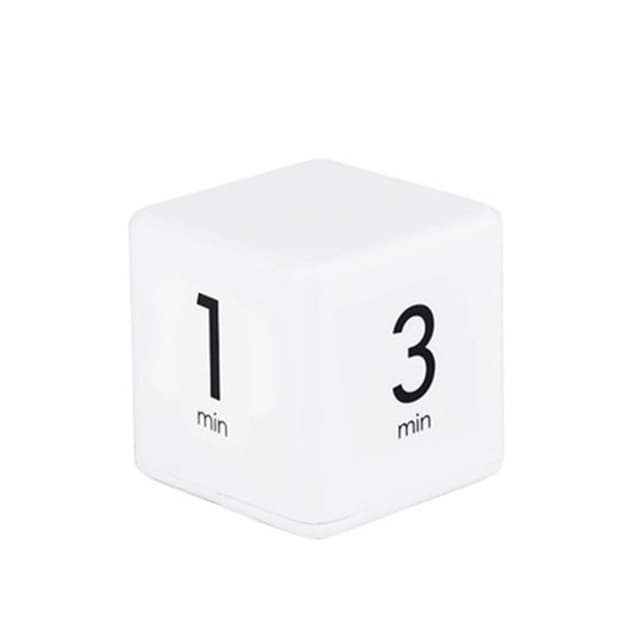 MTK Digital Cube Timer 1-3-5-10 Minutes White
