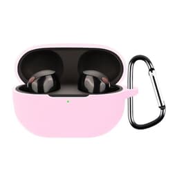 Silikonfodral med karbinhake till Sony WF-1000XM5 - Rosa