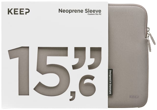 KEEP 15,6" Neopren/stoffetui for bærbar PC (Portabella)