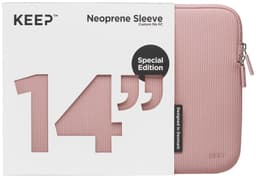 KEEP 14" Neopren/tekstiletui til bærbar PC (Rose Elegance)