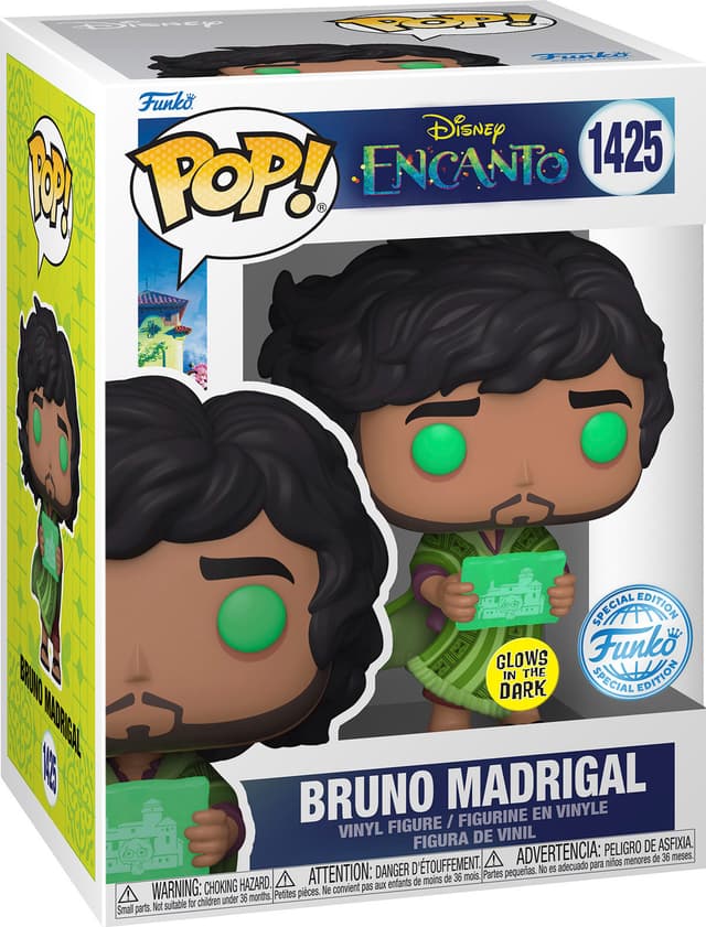 Funko Pop! Vinyl Exclusive Encanto Bruno med profeti figur