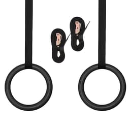 PRO Fitness Gymringar / Träningsringar 28 mm ABS Plast - Svart